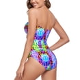 thumbnail image 6 of RELLECIGA Women's Tummy Control Swimwear Strapless One Piece Swimsuit for Women, 6 of 7