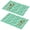 Pioneer Flower Floral, variant on Placemat, Pioneer Flower Floral Print Pattern Place Mats Table Mat Set Of 2, PVC Washable Placemats for Party Kitchen Dining Decoration, 18x12 Inch, Fade Resistant