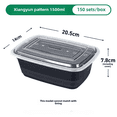 thumbnail image 3 of Caja de comida redonda desechable de estilo americano, caja rectangular para llevar, tapa de arroz rápida de calidad alimentaria, entrega incluida, 3 of 5
