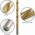 thumbnail image 2 of Left-hand Drill Set, 13 Pieces M2 Hss With Titanium Nitride Coating Sae (1/16 - 1/4), 2 of 5