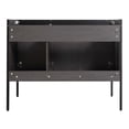 thumbnail image 5 of Fine Fixtures  Oakville Bathroom Vanity  with White Ceramic Sink Black Coal Oak - Black Hardware 42 Inch, 5 of 8