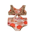thumbnail image 1 of CNKOO Girl Summer Swimwear Sleeveless Backless Knotted Vest Bottom Sets, 1 of 5