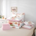 thumbnail image 6 of Castle Fairy Floral Horse 7Pcs Bedding Comforter Set for Women Men,Pink Flower Rose Queen Bedding Sets Super Cozy,Farmhouse Animal Queen Sheet Sets,Microfiber Bedroom Decor, 6 of 8