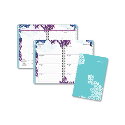 Wild Washes Weekly/Monthly Planner 8.5 x 5.5, Floral, Animal, 2022
