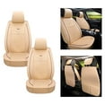 thumbnail image 5 of Maidao Car Seat Covers Leather Full Set for BMW for 7series 2008-Present 5 Seats Compatible Airbag Waterproof Front Rear Cushion Protector Beige, 5 of 5