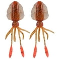 thumbnail image 2 of Soft Bait, Bright Color Artificial Squid Fish Lure  For Sea Boat Fishing Red,gray,transparent Color, 2 of 8