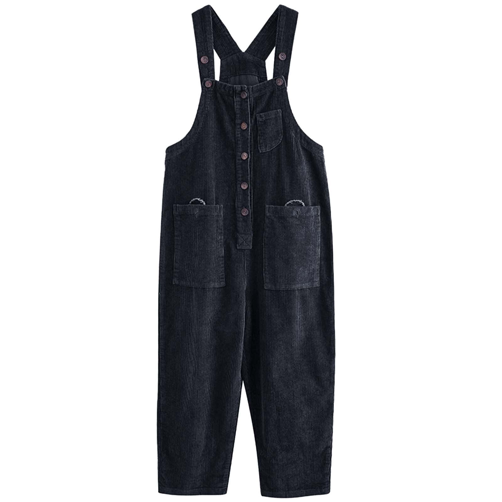 Pants Corduroy Black Belted | - Leg Women's eBay AROUND]Corduroy