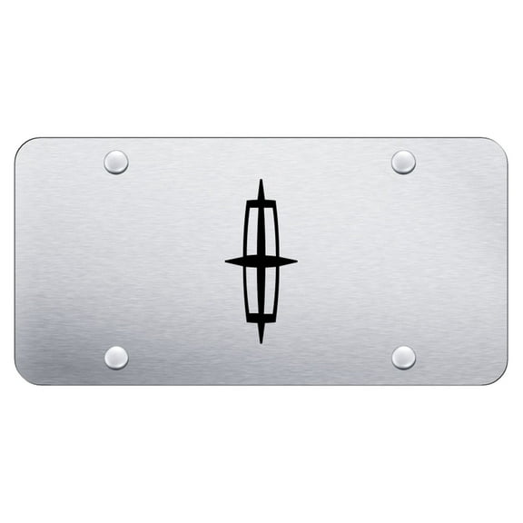 Lincoln Laser Etched Logo License Plate (Chrome)