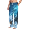 thumbnail image 2 of Bingfone Mountain Cottage In Snow Mens All Over Print Sleep Pajama Pants-Medium, 2 of 9