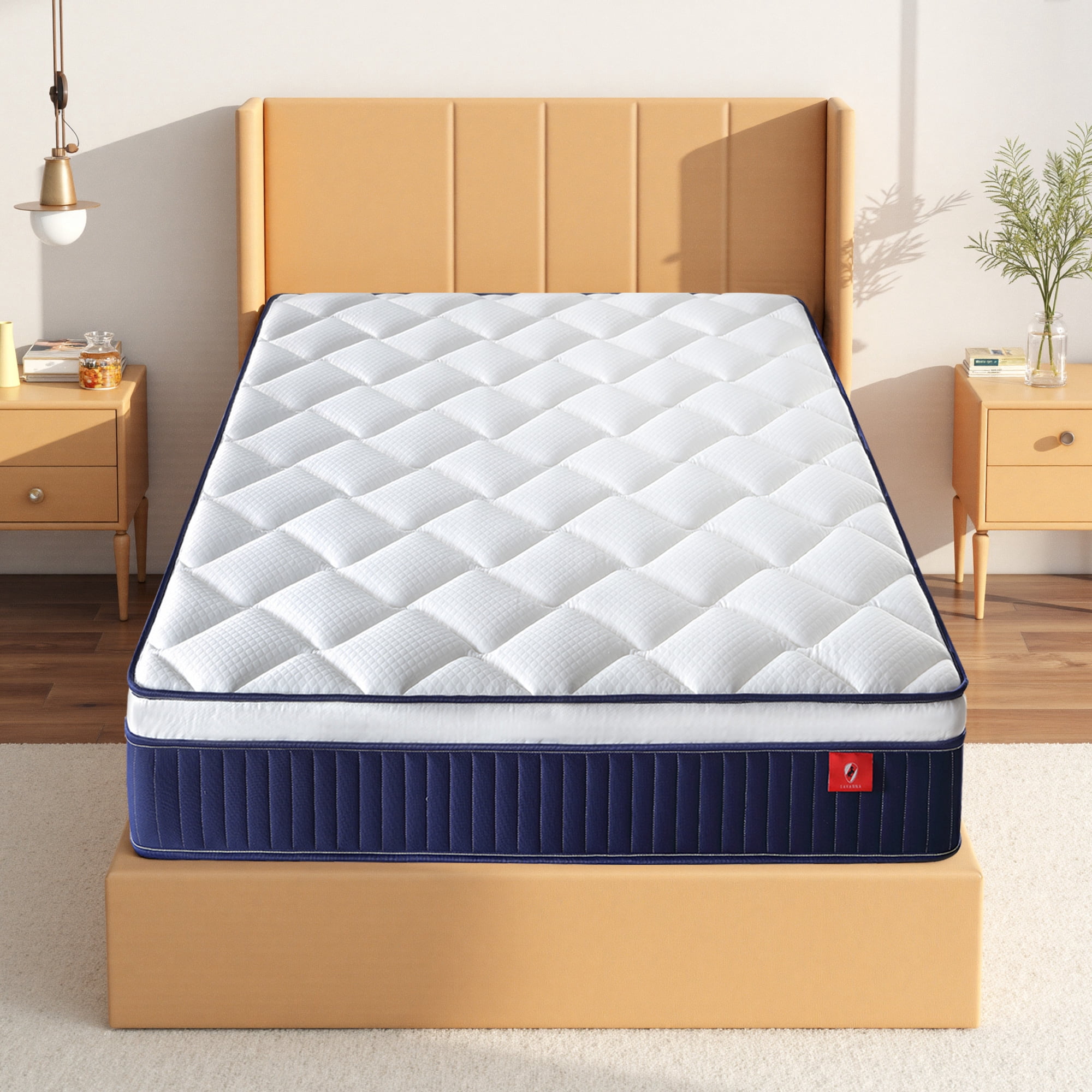 10" Hybrid Mattress in a Box with Gel Memory Foam, Medium Firm,Adult,King