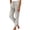 7# Gray, variant on Petite Pants Women Linen Elastic Drawstring Waist Straight Leg Tapered Pant Lightweight Breathable Trousers
