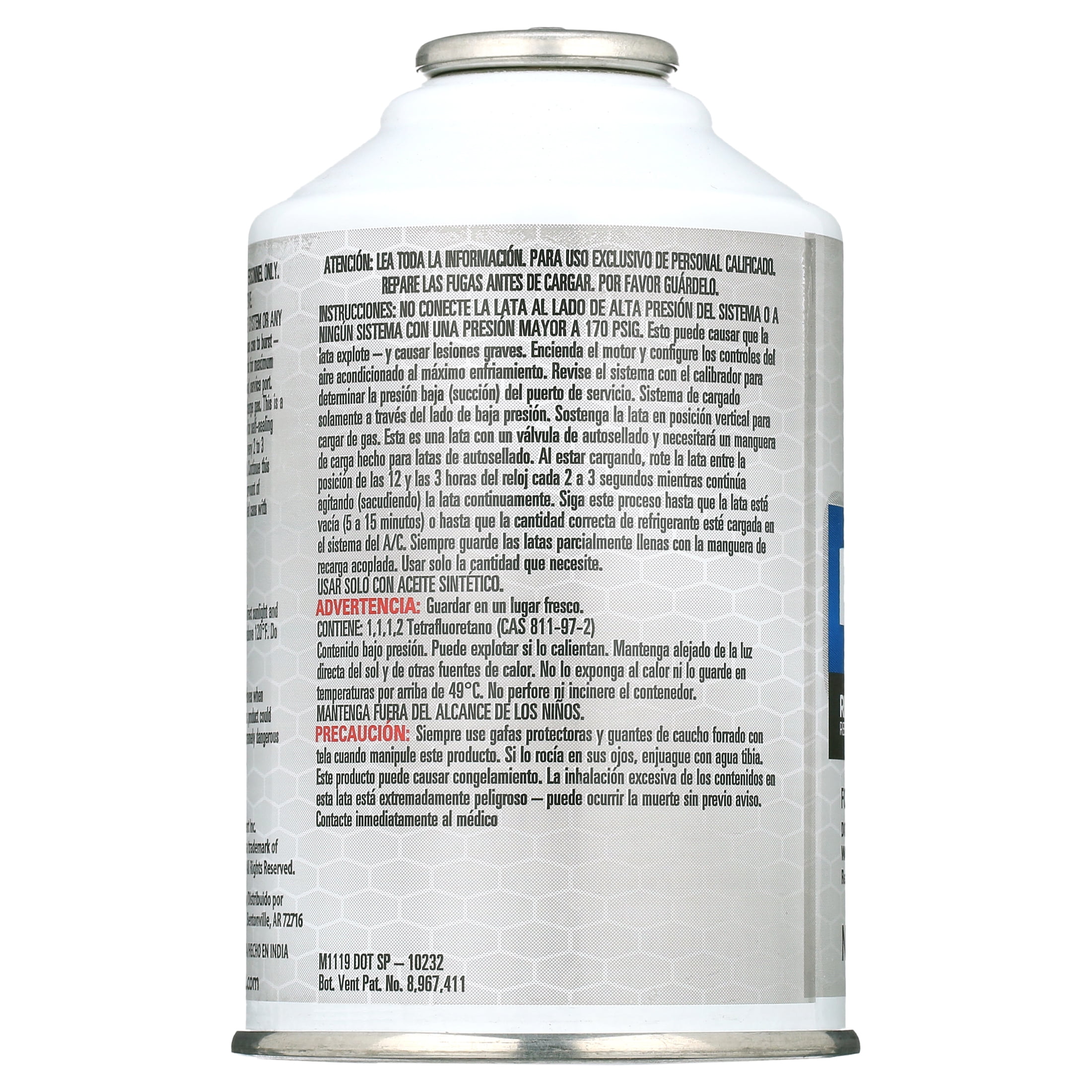 Super Tech R-134a Refrigerant, 12 oz.