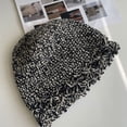 thumbnail image 4 of CoCopeaunts Womens Bucket Hat Retro Knitted Crochet Hollow Brim Beanies Hats Winter Warm All-Match Solid Color Fisherman Cap, 4 of 8