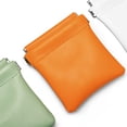 thumbnail image 4 of Oirlv 5-Pack 3.5" Orange Leather Magnetic Closure Pouches, Portable Jewelry & Accessory Storage Bags for Travel, 4 of 9