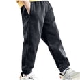 thumbnail image 2 of Cethrio Slim Straight Jeans for Boys, Elastic Waist Denim Stretchy Pants with Pockets Black Size 5 T, 2 of 8