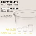 thumbnail image 5 of WYZworks Cup Sealer Film Sealing for PP and Paper type, with 4 Lid Colors, Seals 1000 cups per roll @ 90mm-105mm, Bubble Boba Milk Tea Lid, 5 of 7