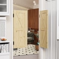 thumbnail image 6 of 36" x 42" Solid Wood Café / Saloon Door Dual Partition Door Porch Entrance Door, 6 of 8