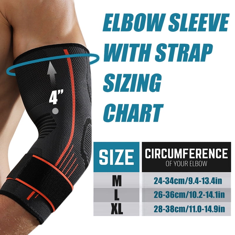 1pcs   Compression Sleeve Elbow Brace Gym Elastic Golfer's Elbow Straps for Supportive Pain Relief And Stability