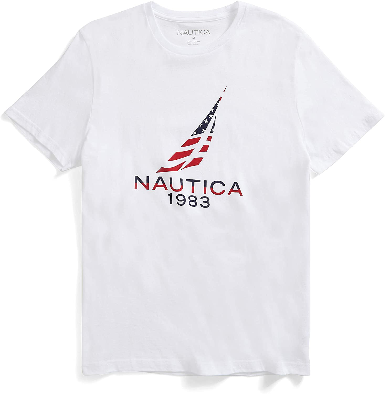 Details about   Nautica Men's 100% Cotton J Class Flag Tee ShirtBright White 