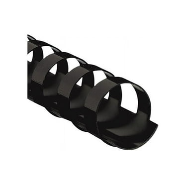 52324 Fellowes Plastic Comb Bindings, 5/8" Diameter, 120 Sheet Capacity, Black, 25 Combs/Pack