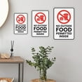 thumbnail image 2 of Portrait Round Plus No Outside Food Permitted Inside Wall or Door Sign | Food & Drink Restrictions - Small, 2 of 7