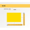 thumbnail image 3 of HOUSELABELS 4" x 6" Yellow Fanfold Shipping Labels Compatible With Zebra and Rollo Printers, 1 Stack / 2,000 Labels per Stack, 3 of 8