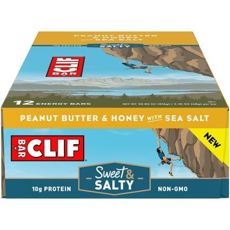 Clif Bar® Sweet & Salty Peanut Butter & Honey with Sea Salt Energy Bar 12 ct