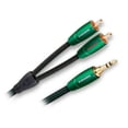 thumbnail image 1 of Cable EVERGO1MR AudioQuest Audio 3.5 a 2 RCA Geometría Asimétrica AudioQuest Doble Balanceo Verde, 1 of 2