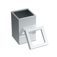 thumbnail image 2 of Gatco Elevate Stainless Steel 3 Gallon Square Wastebasket, Chrome, 2 of 5