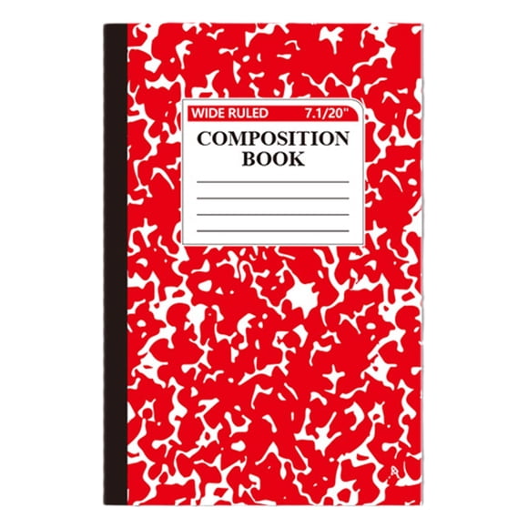 Livres de Composition en Marbre, Livre de Composition à Règles pour Collège Marbre 30 Feuilles, 5.51"x 8.27 Pouces, Livres de Composition à Couverture Rigide, Livre de Composition à Larges Règles Couleurs Assorties 60 Pages Livre de Composition Primaire