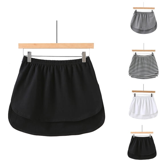 Shirt Extenders for Women Layering A Line Mini Skirt Half Length Shirt Extender Underskirt