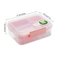 thumbnail image 3 of Boîte Portable, Boîte Bento à Compartiments Divisés, Contenant Étanche pour Bureau, Lieu d'Apprentissage, Pique-Nique, Préparation de Repas, Compatible Micro-Ondes, Congélateur et Lave-Vaisselle, 3 of 8