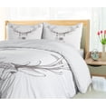 thumbnail image 5 of Ambesonne Antlers Duvet Cover Set, Sketch of Deer Head, 2-Calking, Warm Taupe, 5 of 7