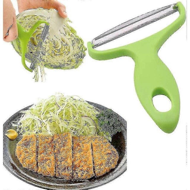 Stainless Steel Vegetable Peeler & Cabbage Shredder - Essential Kitchen Tool