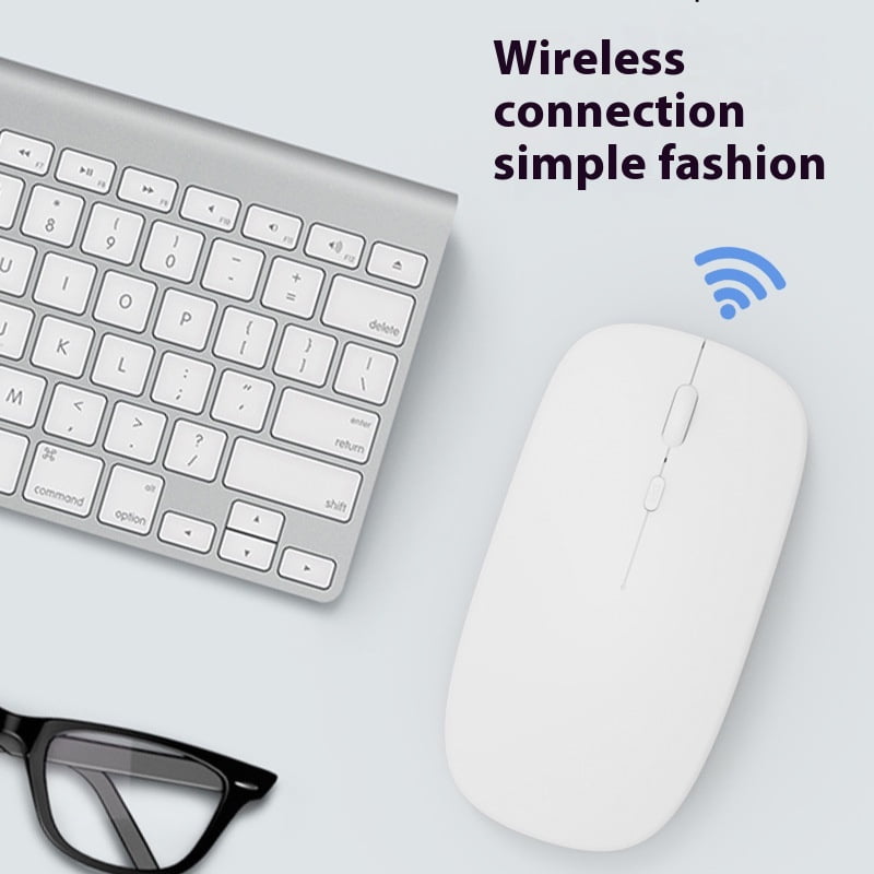 Dual Model Bluetooth Mouse Rechargeable Macron 1600dpi PC Laptop Tablet Mice with USB 2.4G Receiver Wireless Mouse for Mac iPad