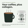 thumbnail image 3 of NUTRIBAS Multi Collagen Protein Powder, Coffee Creamer, For Whole Body Support, Women Men, Unflavored, 10.6 oz, 3 of 14