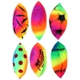 thumbnail image 2 of KAKOWELY 6 pelotas de arcoíris inflables de verano para piscina, pelotas de playa coloridas para niños, 2 of 4