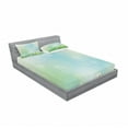 thumbnail image 3 of Ambesonne Floral Fitted Sheet & Pillow Sham Set, Spring Nature Field, Twinxl, Green Blue, 3 of 3