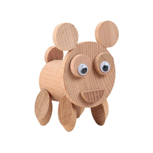 figatia DIY Wooden Animal Toy Fine Motor Skills DIY Model Toys