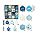 thumbnail image 3 of Hvmvliv Christmas Tree Ornaments (44pcs) Christmas Holiday Accessories Painted Christmas Balls Set Plastic Balls Window Available Christmas Tree Available Christmas Tree Small Pendant White, 3 of 6