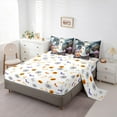 thumbnail image 5 of Manfei Kawaii Ghost Pumpkin 7-Piece Bedding Comforter Set,Western Halloween Ptheme King Bedding Sets,Colorful Flower Floral Bed Sheets For Kids,Luxury Bedroom Decor Reversible, 5 of 8