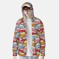 thumbnail image 2 of Balery Cute Cars Sudadera ligera de manga larga con capucha y protección solar UPF 50+ para hombre y mujer, ideal para pesca y running-XX-Large, 2 of 7