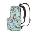 thumbnail image 3 of Bingfone Cute Otters Pattern Large Capacity Student Backpack, Wear-resistant and Lightweight School, Work, Travel, Sports Backpack, Unisex, 3 of 8