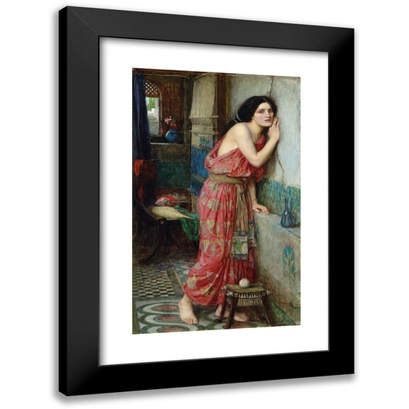 John William Waterhouse 11x14 Black Modern Framed Museum Art Print Titled - Thisbe