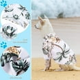 thumbnail image 3 of Wisremt Pet Dog Hawaii Beach Flower Shirt Thin Short Sleeves Lapel T-Shirt Coconut Tree Floral Printed Shirts Summer Shirt Clothes for Dog Cat Puppy, M Size, 3 of 7