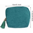 thumbnail image 2 of Travel Jewelry Case, Soft Velvet Organizer Pouch for Bangle,Portable Foldable Box Mini Jewelry Travel Bag with Tassel Zipper Design,Portable Jewelry Bag Holder for Travel & Everyday Use(Red), 2 of 9