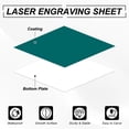thumbnail image 3 of Uxcell 2Pcs Laser Engraving Sheet, 11.8x11.8" Double Color ABS Plastic Engraved Sheet Material for Plate Custom Craft Name Sign Badge Office Label DIY, Dark Green/White, 3 of 6