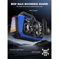 thumbnail image 2 of Altavoz Bluetooth TPWIN Portátil 80W Resistente al Agua Azul, 2 of 8