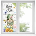 thumbnail image 2 of Spring Easter Window Privacy Film, Watercolor Floral Rabbits Eggs Butterflies Wood Static Cling UV Sun Blocking Tint Film Heat Control Windows Films for Bedroom Bathroom, Window Stickers 17.7"x39.3", 2 of 8