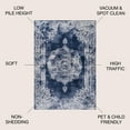 thumbnail image 3 of JONATHAN Y MODERN PERSIAN 4 x 6 Area Rug, Rosalia Cottage Medallion - Navy/Ivory, MDP403D-4, 3 of 12